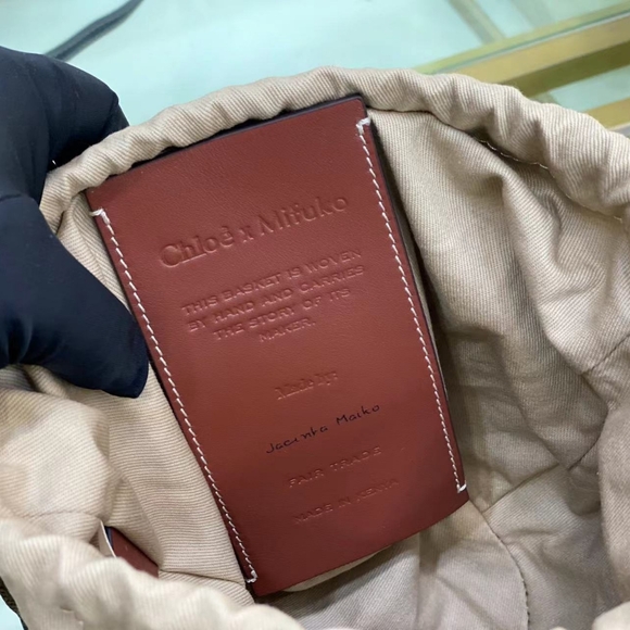 Chloe's new rattan bag Small Woody Basket vegetable basket bucket bag - Picture 3 of 8